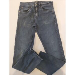 Urban Star Mens Relaxed Fit Straight Leg Jeans Dark Wash Blue 32x32 Stretch
